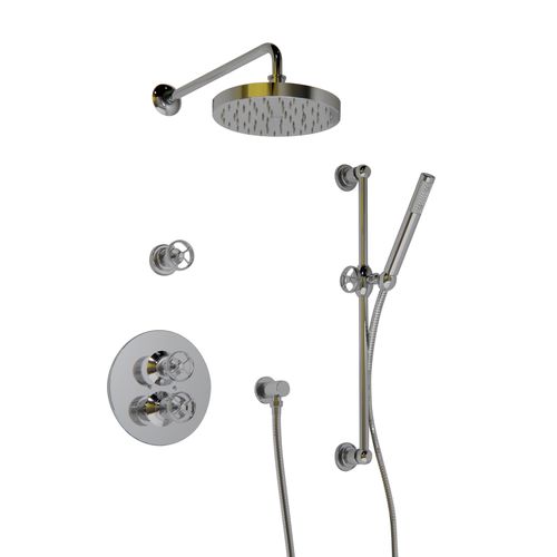 Zweigriffmischer für Duschen - ARENA 950.918200.XX.XX - Aqua Prestige - wandmontiert / Einbau / thermostatisch