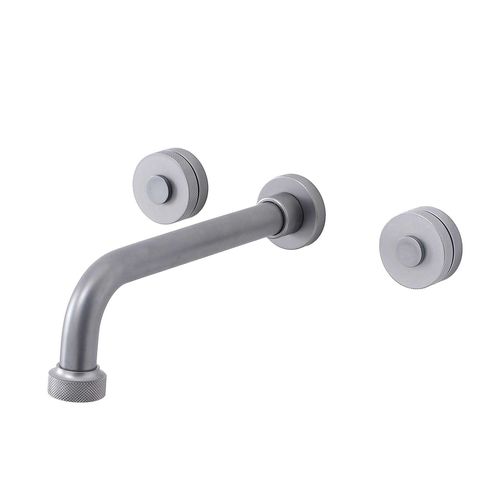 Zweigriffmischer für Waschtisch - DETROIT 940.DT142P.xx - Aqua Prestige - wandmontiert / Messing / für Badezimmer