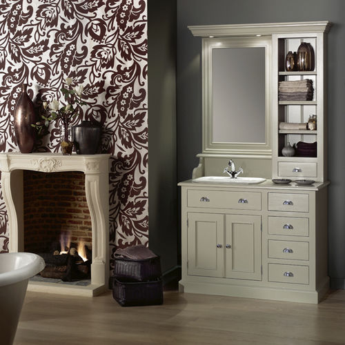Freistehender Waschtisch-Unterschrank - KENSINGTON - Aqua Prestige - Holz / Marmor / Granit