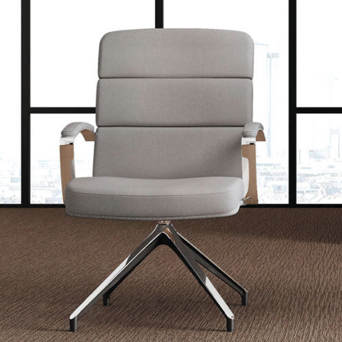 Moderner Besuchersessel - SCENA - Las Mobili - Leder / Metall / Polster