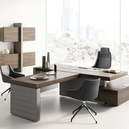 Chefschreibtisch - JERA - Las Mobili - bodenstehend / modern / Holz