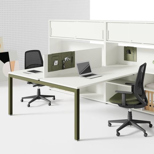 Schreibtisch für Open Space - OXI - Las Mobili - für 2 Personen / modern / Holz