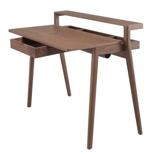 Moderner Schreibtisch - SECRETA - Wewood - Portuguese Joinery - Eiche / Nussbaum / mit Stauraum
