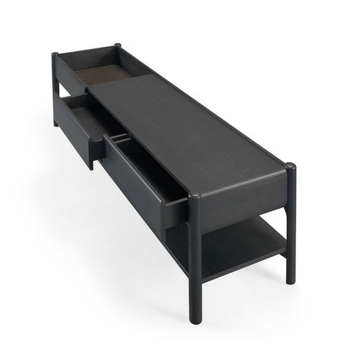 Modernes Fernsehmöbel - GERÊS - Wewood - Portuguese Joinery - Eiche / Nussbaum / schwarz