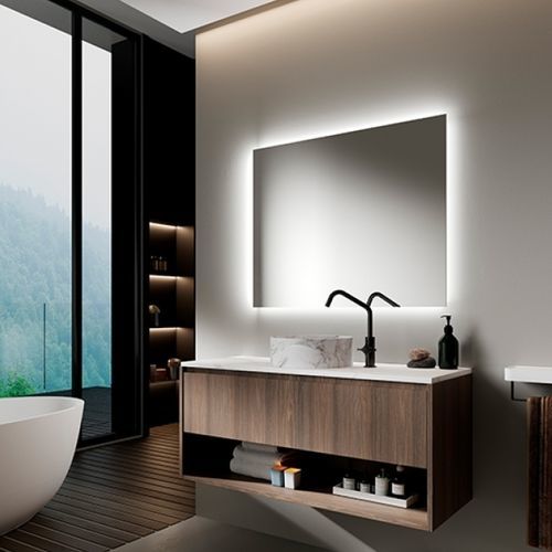 Wandhängender Waschtisch-Unterschrank - 04 - Mi baño - Keramik / Stein / modern