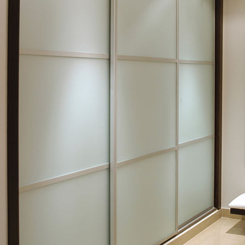 Tür für Einbauschrank / für Innenbereich - SITUS : SL 45 - SAHECO - Glas / Aluminium / Schiebe