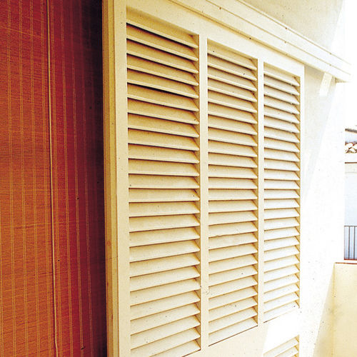 Schiebe-Fensterladen - ECO IN : SF - SAHECO - Holz / Tür