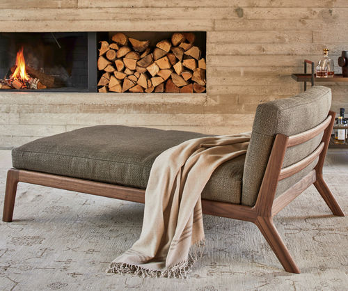 Moderne Liege - SOVA  - more - Stoff / Leder / Massivholz