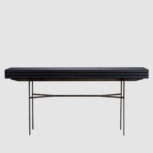 Moderner Konsolentisch - HARRI  - more - Eiche / Nussbaum / Massivholz