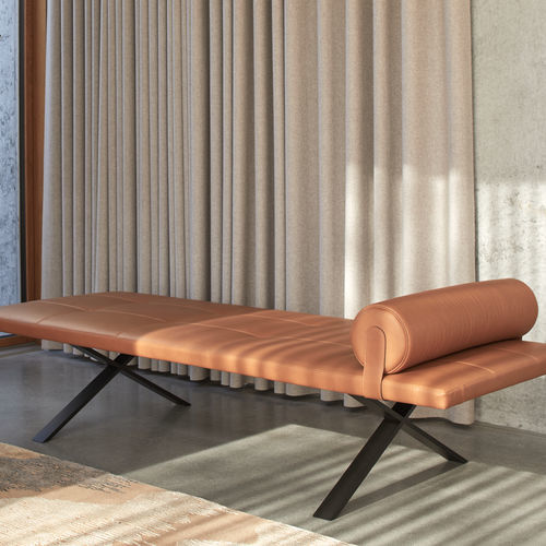 Design-Polsterbank - LAX  - more - Stoff / Wolle / Leder