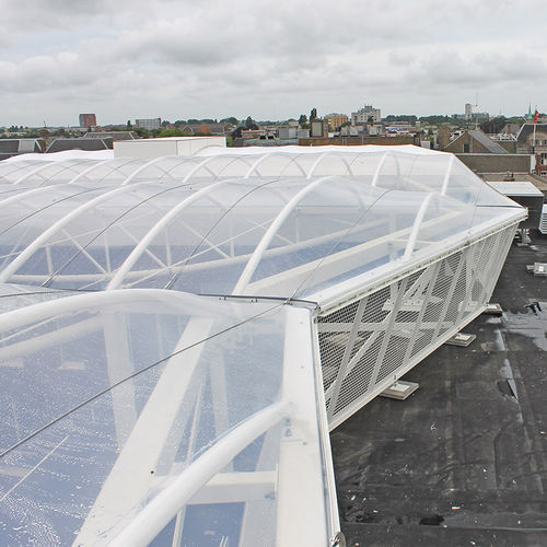 Metallrahmen-Flächentragwerk - HIGH POINT - mit Bogen / für Abdeckung / mit ETFE-Membran