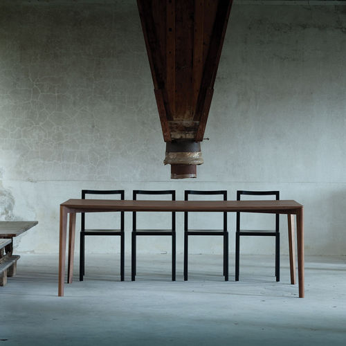 Moderner Tisch - FRAMEWORK - L'abbate - Nussbaum / Buche / rechteckig