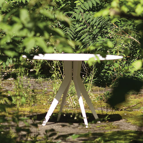Moderner Tisch - OUTLINE - L'abbate - Holz / rechteckig / rund