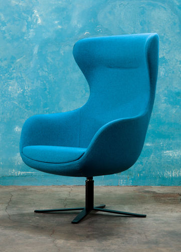 Moderner Sessel - KING STAR - RICCARDO RIVOLI Design - Stoff / Ohren / Hochlehner