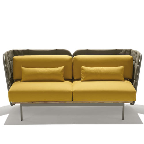 Modernes Sofa - JUJUBE D-B - CHAIRS & MORE - für Garten / Stoff / gelb