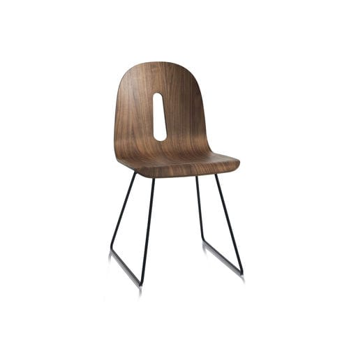 Moderner Stuhl - GOTHAM WOODY SL - CHAIRS & MORE - für den Innenraum / Holz / Gestell aus gestrichenem Metall