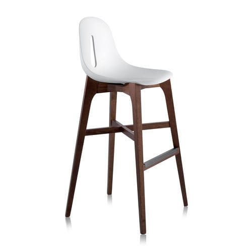Moderner Barstuhl - GOTHAM W SG - CHAIRS & MORE - für den Innenraum / Polyurethan / Gestell aus Buche