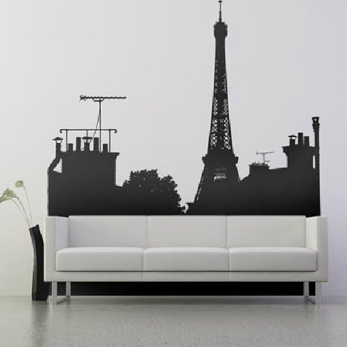 Stadt-Wandtattoo - PARIS SKYLINE C - Paristic - Land