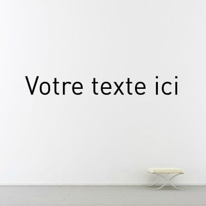 Text-Wandtattoo - TYPOGRAPHY 01 - Paristic