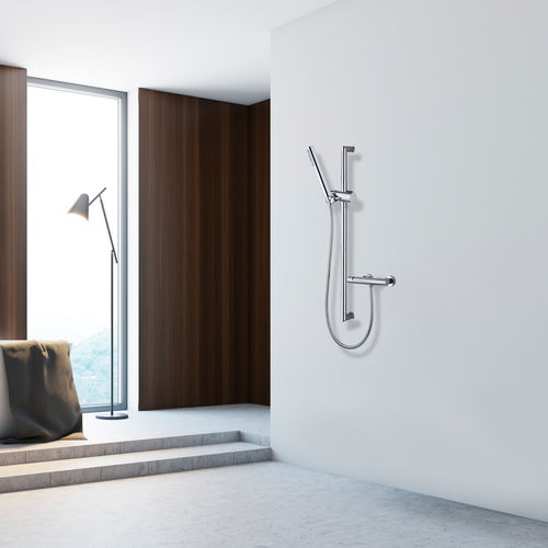 Wandmontiertes Duschsystem - D74001 - BOSSINI - modern / mit Handbrause / Regenstrahl