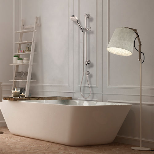 Wandmontiertes Duschsystem - D03025 - BOSSINI - modern / mit Handbrause / Regenstrahl