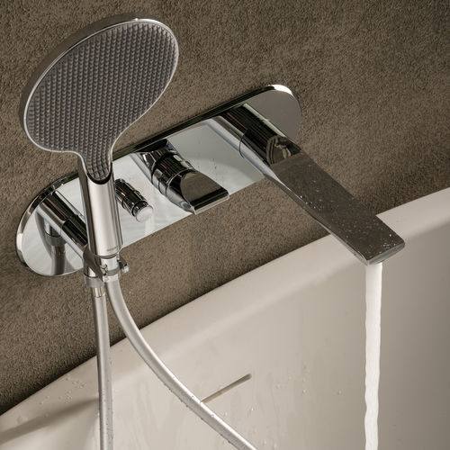 Einhebelmischer für Dusche - Z00557+Z00546 - BOSSINI - Badewannen / wandmontiert / aus verchromtem Metall