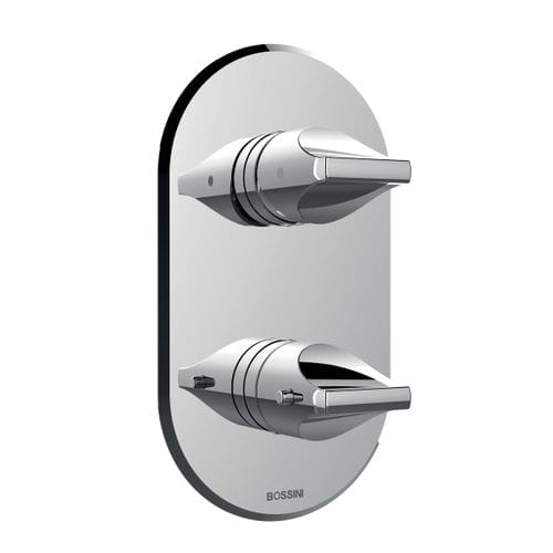 Einhebelmischer für Waschtisch - Z00500+Z00125 - BOSSINI - wandmontiert / thermostatisch / aus verchromtem Metall
