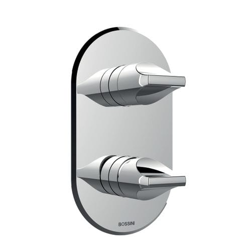 Einhebelmischer für Waschtisch - Z00501+Z00130 - BOSSINI - wandmontiert / aus verchromtem Metall / für Badezimmer