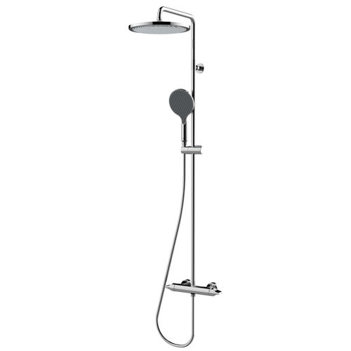 Messing-Duschsäule - L10506 - BOSSINI - wandmontiert / modern / mit Handbrause