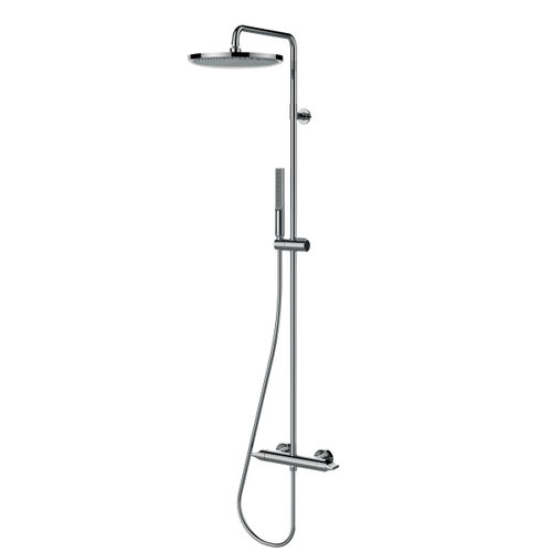 Thermostatische Duschsäule - L10507 - BOSSINI - Messing / wandmontiert / modern
