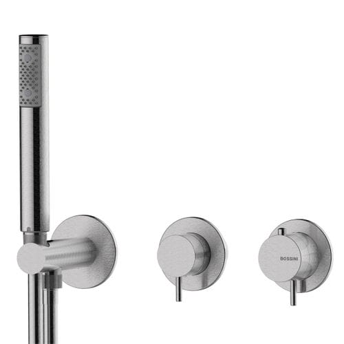 Einhebelmischer für Dusche - INZ227 + INZ214 - BOSSINI - wandmontiert / thermostatisch / aus Edelstahl 316L