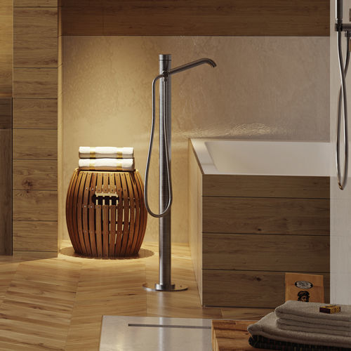 Einhebelmischer für Badewanne - INL001  - BOSSINI - bodenstehend / aus Edelstahl 316L / für Badezimmer