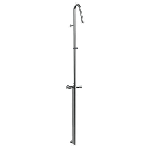 Thermostatische Duschsäule - L90001 - BOSSINI - Messing / auf Fuß / modern