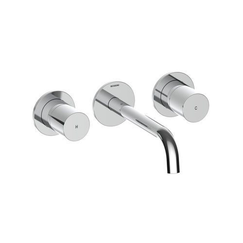 Einhebelmischer für Waschtisch - Z00716 + Z00909 - BOSSINI - Einbau / wandmontiert / Nickel