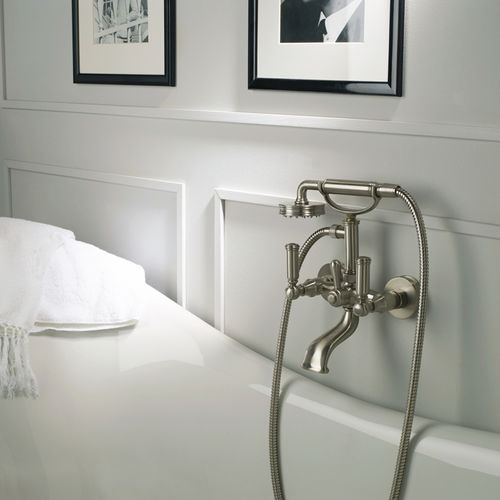 Zweigriffmischer für Duschen - Z001103 - BOSSINI - für Badewanne / wandmontiert / verchromter Messing