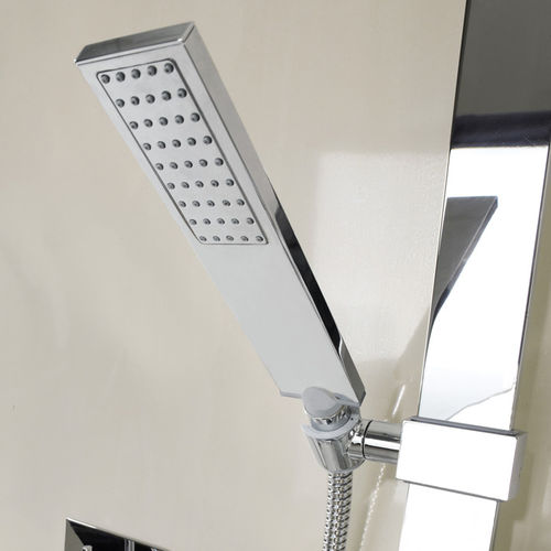 Rechteckige Handdusche - B00270 - BOSSINI - aus verchromtem Metall / modern / silberfarben