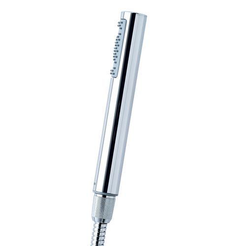 Zylinderförmige Handdusche - B00250 - BOSSINI - aus verchromtem Metall / modern / silberfarben