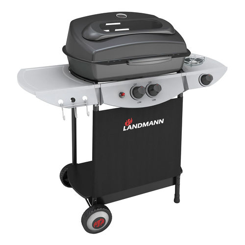 Gas-Gartengrill - 12442 - Landmann - auf Rollen / Metall / mit Schlitten