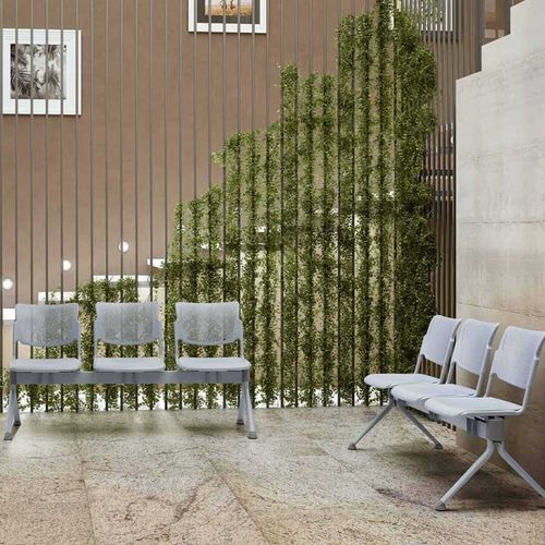 Metall-Traversenbank - MY  - Moschella Sedute Srl - Kunststoff / 3 Plätze / für den Innenraum
