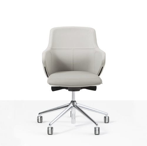 Moderner Bürostuhl - DUET LOW - Moschella Sedute Srl - für den Innenraum / Stoff / Leder
