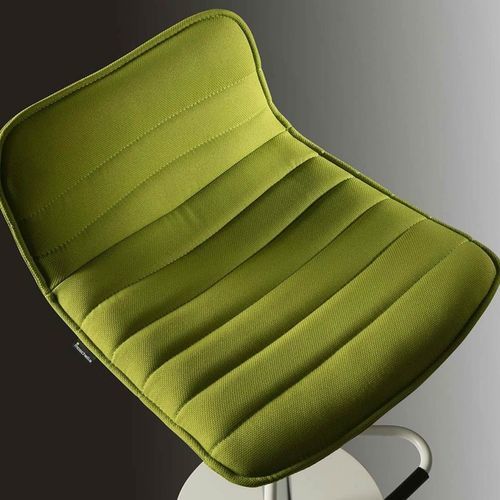 Moderner Barhocker - DISCK - Moschella Sedute Srl - Stoff / Buche / Polyurethanschaum