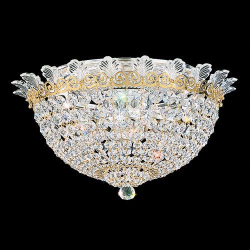 Klassische Deckenleuchte - ROMAN EMPIRE - Schonbek - rund / Swarovski®-Kristall / mit Glühlampe