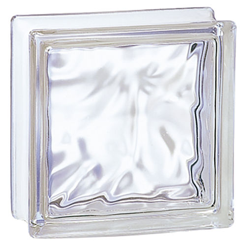 Quadratischer Glasbaustein - 60621 - LA ROCHERE - andere Formen / satiniert / texturiert