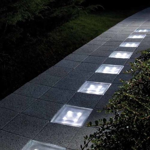 Glas-Pflasterstein - LUMI-SOL - LA ROCHERE - für den Innenbereich / für den Außenbereich / beleuchtet