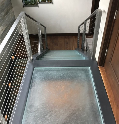 Glasstufe - ThinkGlass - rutschfest / hochbeständig / modern