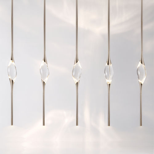 Langer Kronleuchter - Il PEZZO 12 - Il Pezzo Mancante - modern / Messing / Kristall