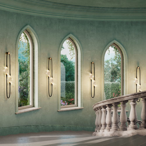 Wandleuchte / 2 Glühbirnen - Il Pezzo 12 - Il Pezzo Mancante - modern / für den Innenraum / Glas