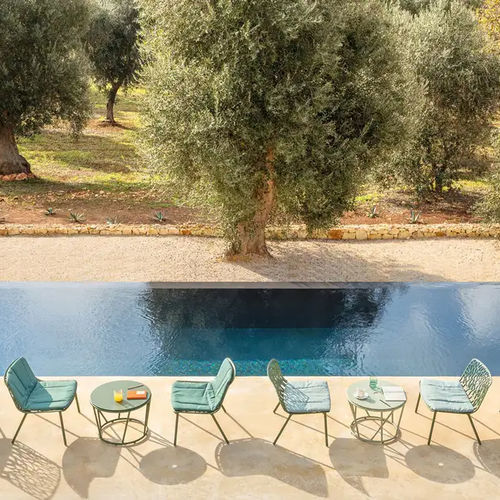 Moderner Sessel - Forest - FAST SPA - Stoff / Aluminium / aus lackiertem Aluminium