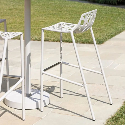 Moderner Barstuhl - FOREST - FAST SPA - für Außenbereich / aus lackiertem Aluminium / Gestell aus gestrichenem Aluminium