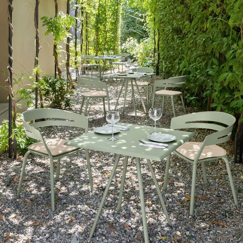 Moderner Esszimmerstuhl - RIA - FAST SPA - für Außenbereich / Stoff / aus lackiertem Aluminium